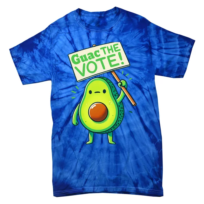 Guac The Vote Funny Avocado Voting Election Tie-Dye T-Shirt