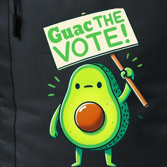 Guac The Vote Funny Avocado Voting Election Daily Commute Backpack