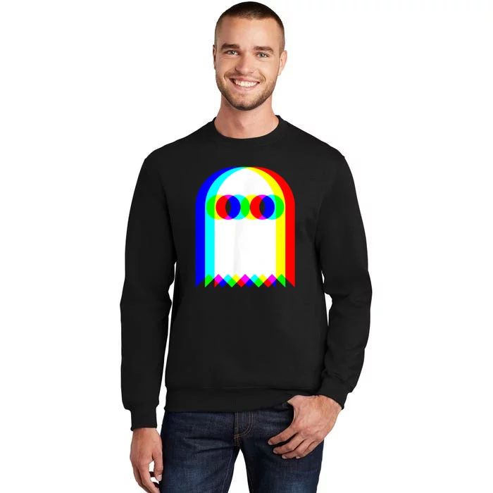 Ghost Trippy Vaporwave Halloween Techno Rave Edm Music Party Sweatshirt