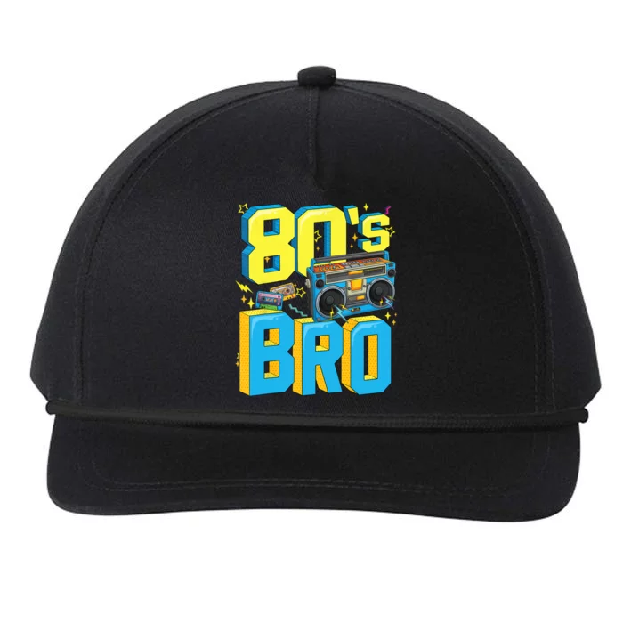 Graphic Tees Vintage 80s Bro 1980s Fashion 80 Party Snapback Five-Panel Rope Hat