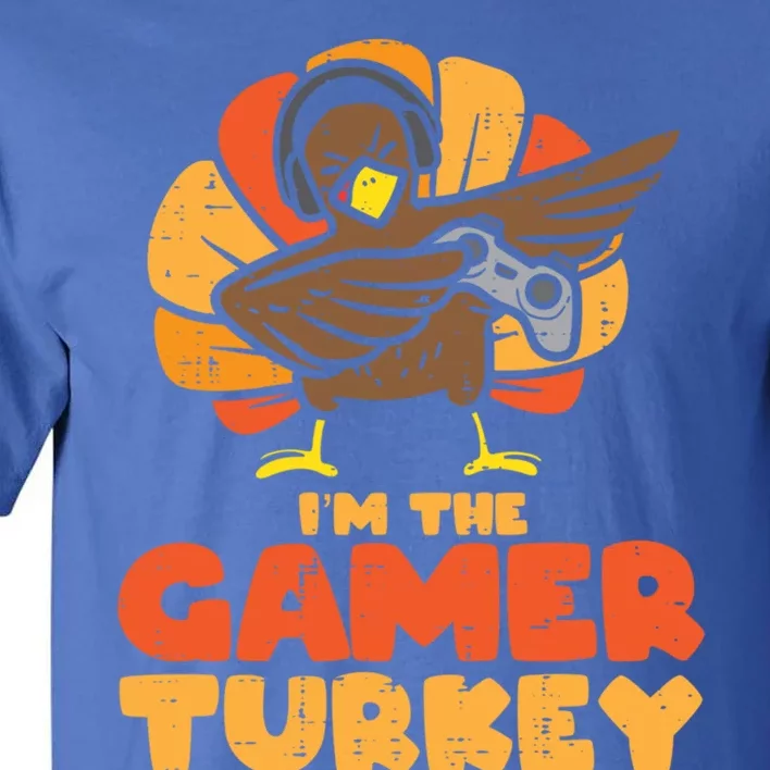 Gamer Turkey Video Games Gaming Thanksgiving Gift Tall T-Shirt