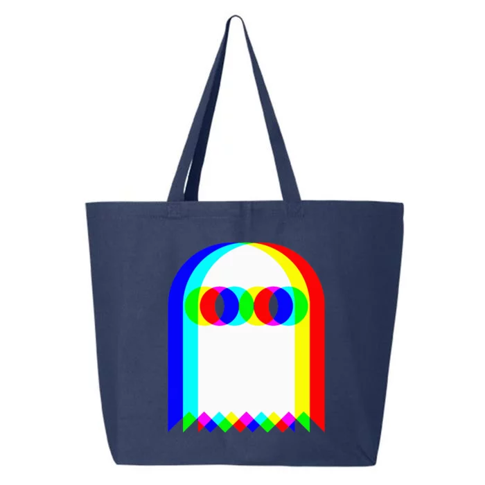 Ghost Trippy Vaporwave Halloween Techno Rave EDM Music Party 25L Jumbo Tote