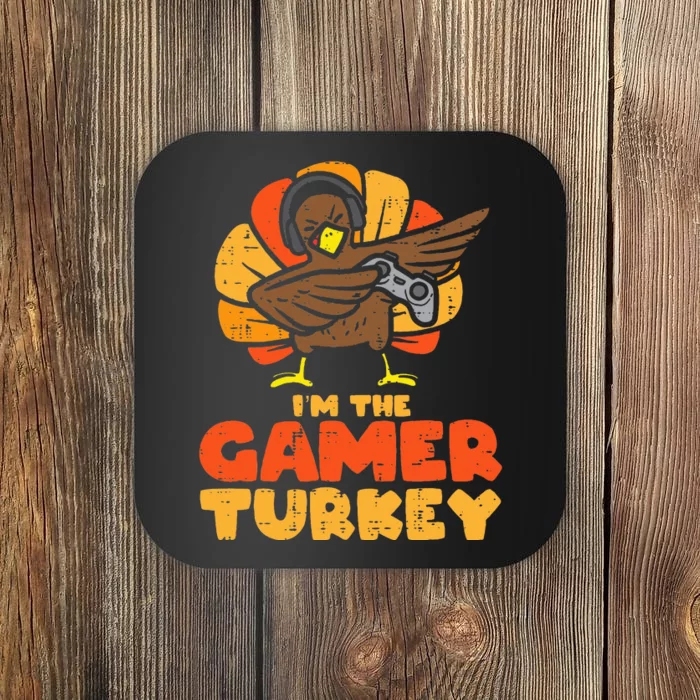 Gamer Turkey VIdeo Games Gaming Thanksgiving Coaster