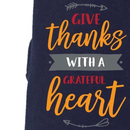 Give Thanks With A Grateful Heart Doggie 3-End Fleece Hoodie