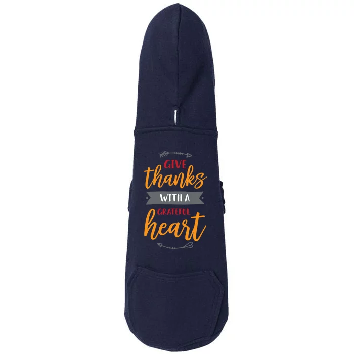 Give Thanks With A Grateful Heart Doggie 3-End Fleece Hoodie