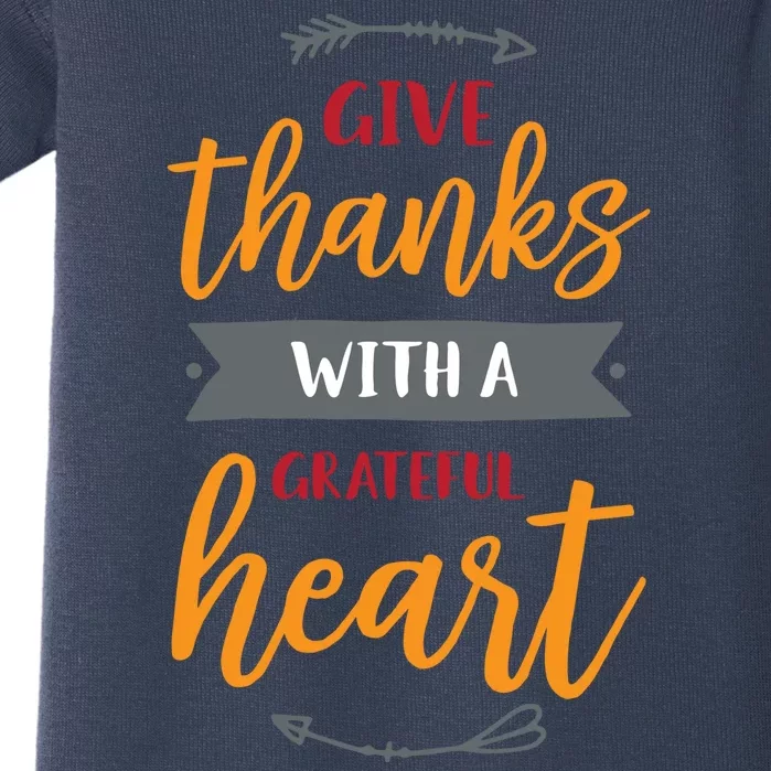 Give Thanks With A Grateful Heart Baby Bodysuit