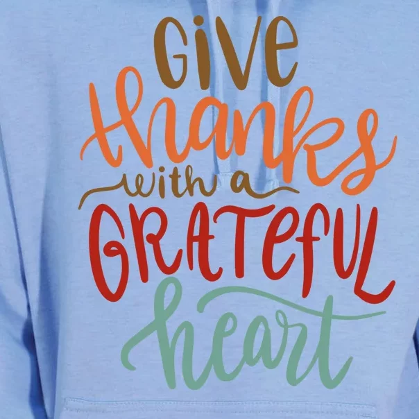 Give Thanks With A Grateful Heart Unisex Surf Hoodie