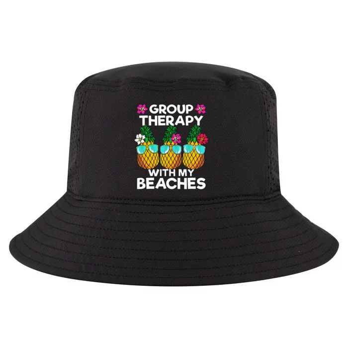 Group Therapy With My Beaches funny Pineapple Cool Comfort Performance Bucket Hat