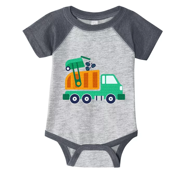 Garbage Truck Waste Recycle Trash Collector Earth Day Infant Baby Jersey Bodysuit