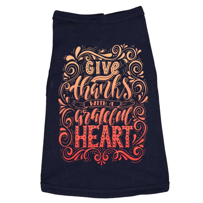 Give Thanks With A Grateful Heart Sign Doggie Tank