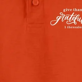 Give Thanks With A Grateful Heart Bible Verse Gift Dry Zone Grid Performance Polo