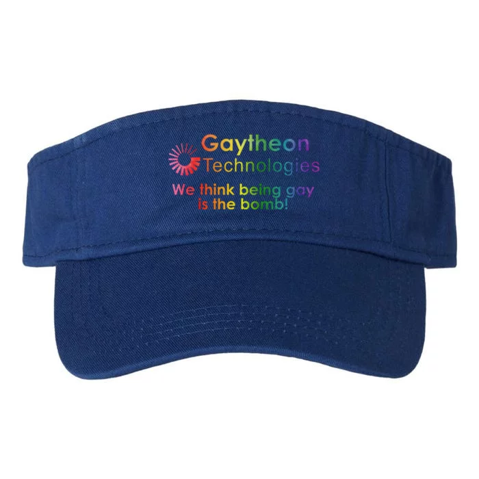 Gaytheon Technologies We Think Being G.A.Y Is The Bomb Valucap Bio-Washed Visor