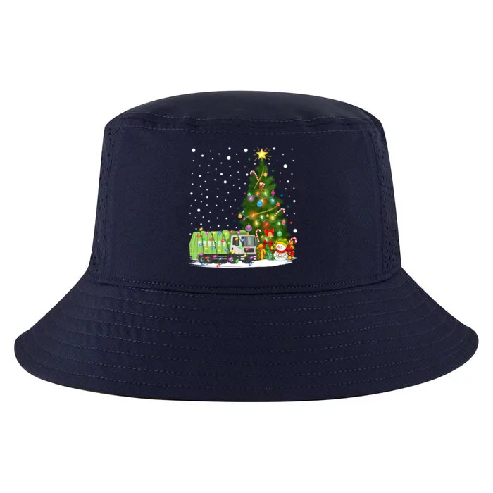 Garbage Truck Xmas Tree Lighting Garbage Truck Christmas Gift Cool Comfort Performance Bucket Hat