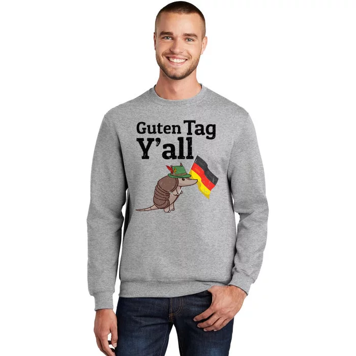 Guten Tag Yall Texas Armadillo German Flag Hat Tall Sweatshirt