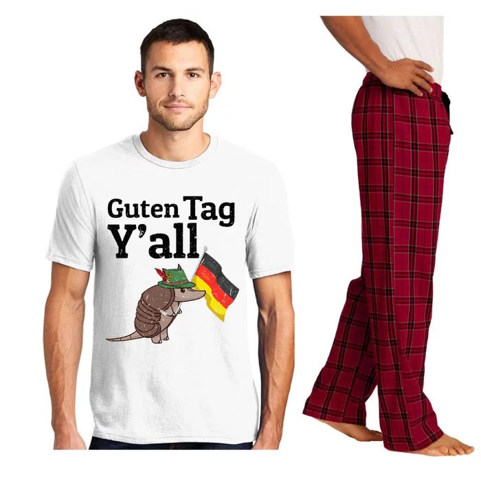 Guten Tag Yall Texas Armadillo German Flag Hat Pajama Set