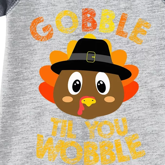 Gobble Til You Wobble Baby Thanksgiving Infant Baby Jersey Bodysuit