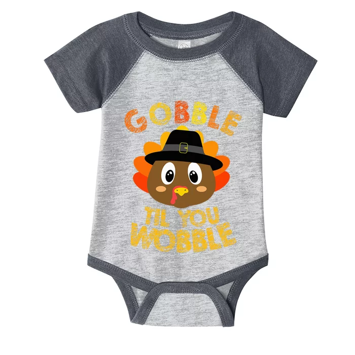 Gobble Til You Wobble Baby Thanksgiving Infant Baby Jersey Bodysuit