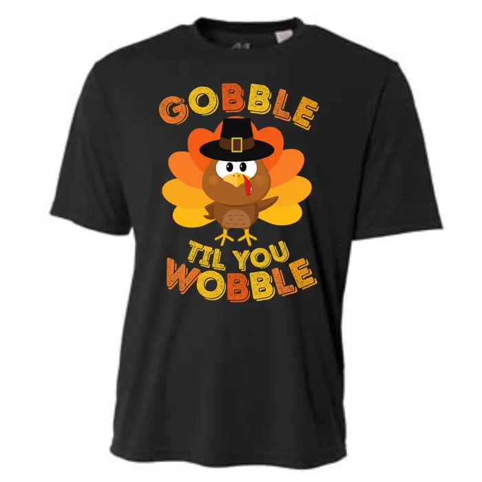 Gobble Til You Wobble Cute Gift Outfit Thanksgiving Gift Cooling Performance Crew T-Shirt