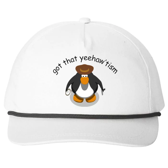 Got That Yeehawtism Penguin Cowboy Snapback Five-Panel Rope Hat