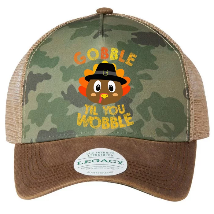 Gobble Til You Wobble Thanksgiving Legacy Tie Dye Trucker Hat