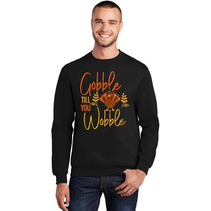 Gobble Till You Wobble Thanksgiving Family Matching Sweatshirt