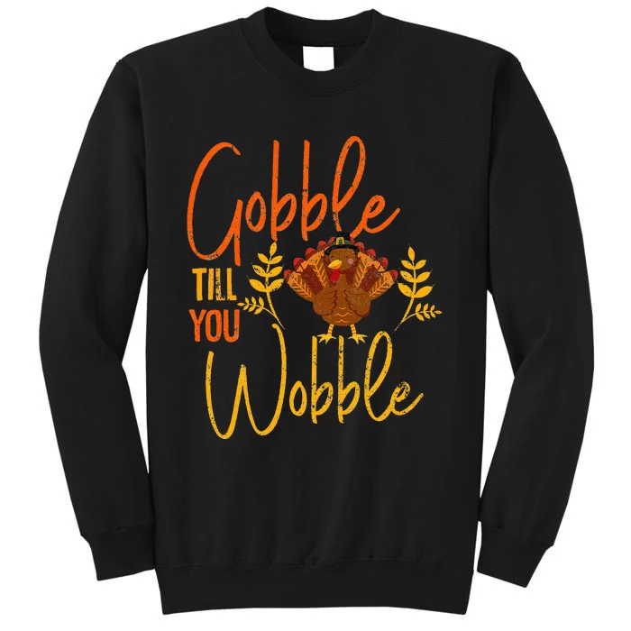 Gobble Till You Wobble Thanksgiving Family Matching Sweatshirt