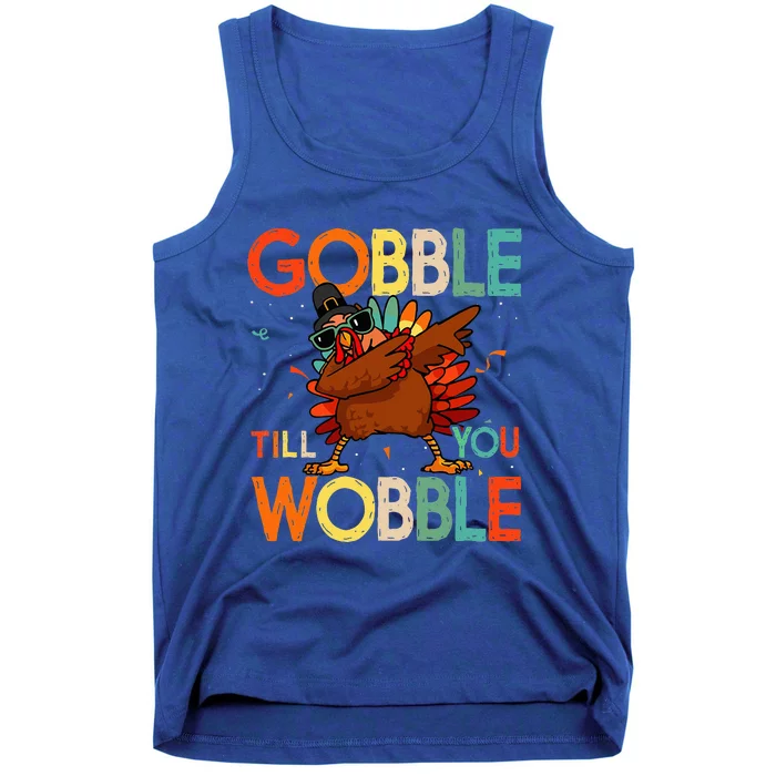 Gobble Till You Wobble Thanksgiving Turkey Tank Top