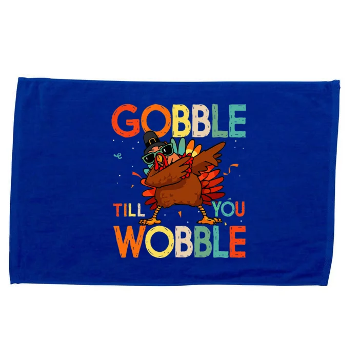 Gobble Till You Wobble Thanksgiving Turkey Microfiber Hand Towel