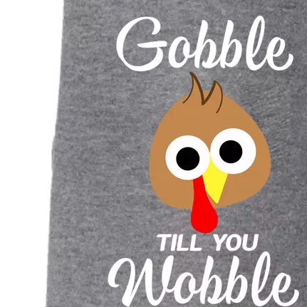 Gobble Till You Wobble In Fat Pants Vegan Thanksgiving Love Gift Doggie 3-End Fleece Hoodie