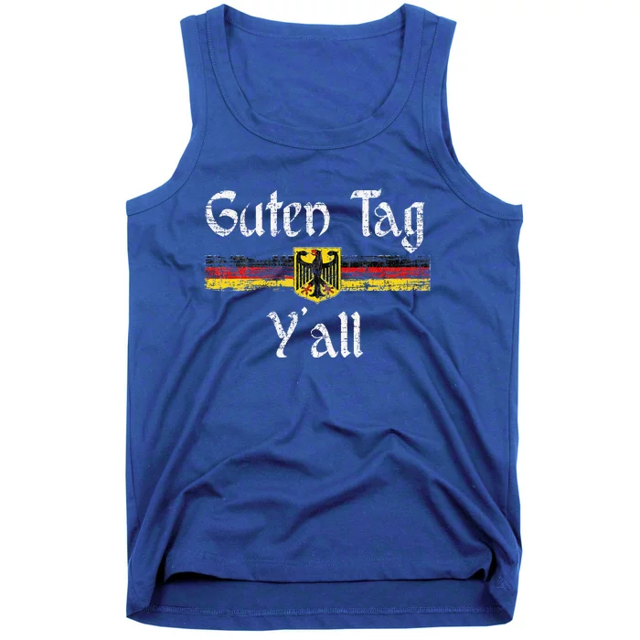 Guten Tag YAll Oktoberfest German Flag Eagle Prost Tank Top