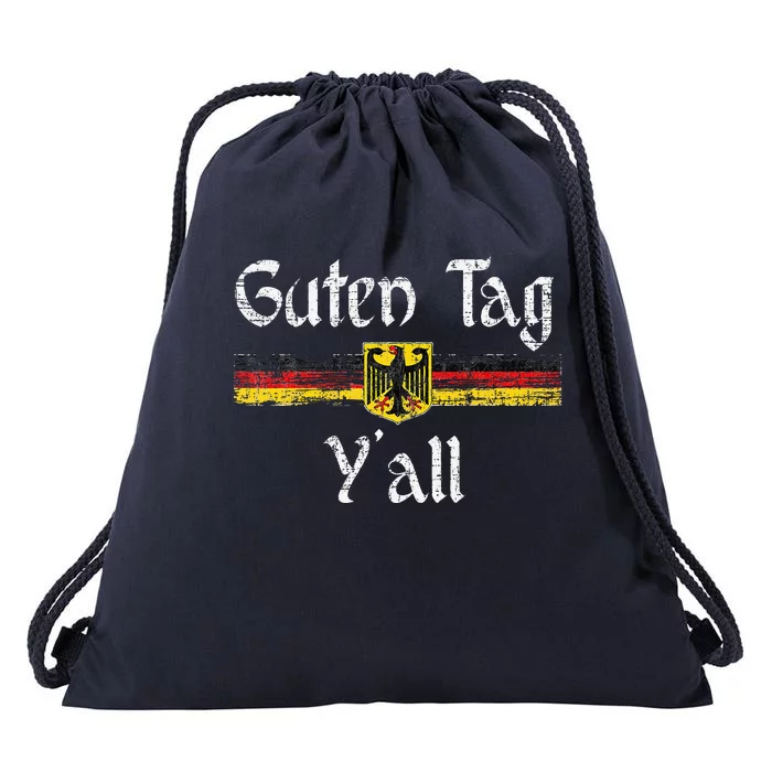 Guten Tag YAll Oktoberfest German Flag Eagle Prost Drawstring Bag