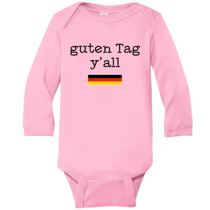 Guten Tag Y'all Beer Lover October Beer Festival Oktoberfest Gift Baby Long Sleeve Bodysuit