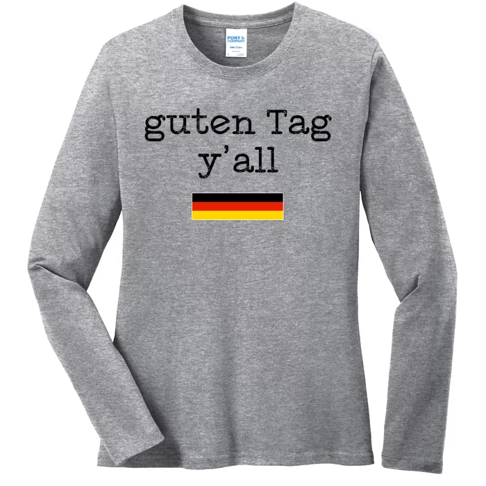 Guten Tag Y'all Beer Lover October Beer Festival Oktoberfest Gift Ladies Long Sleeve Shirt