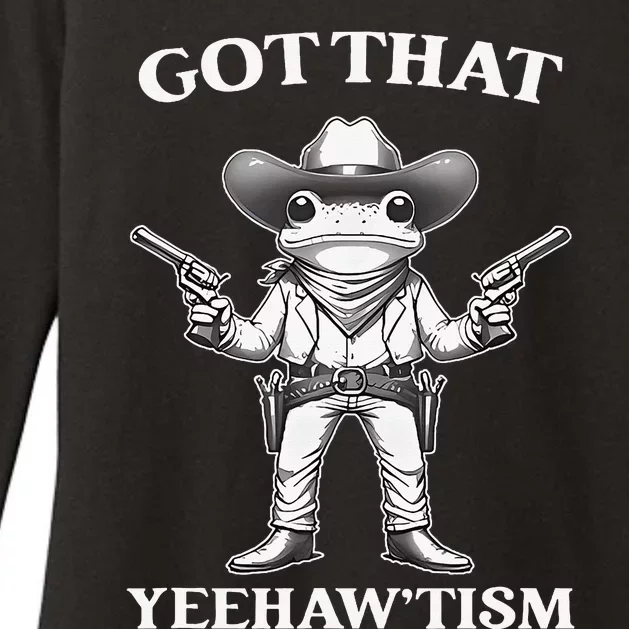 Got That Yeehaw Tism Frog Womens CVC Long Sleeve Shirt