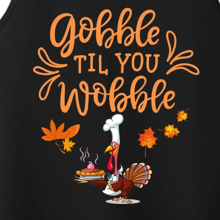 Gobble Til You Wobble Thanksgiving Performance Tank