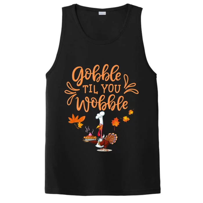 Gobble Til You Wobble Thanksgiving Performance Tank