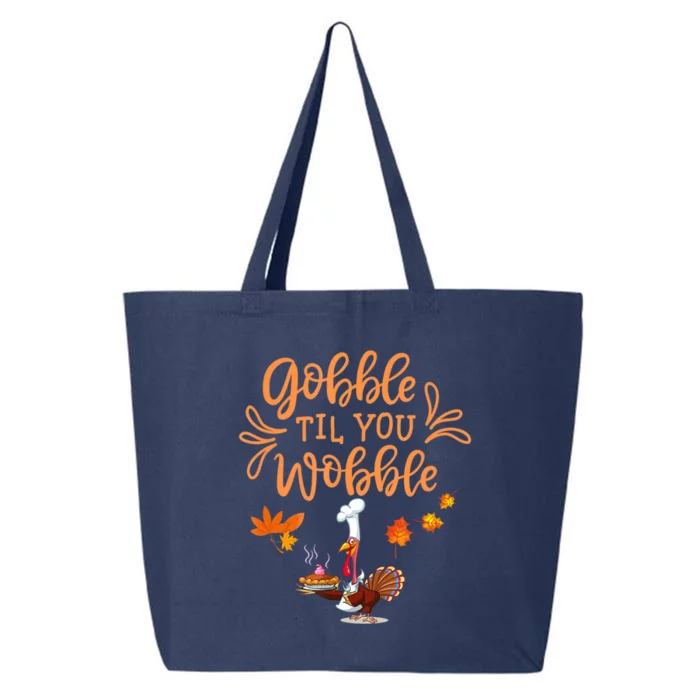 Gobble Til You Wobble Thanksgiving 25L Jumbo Tote