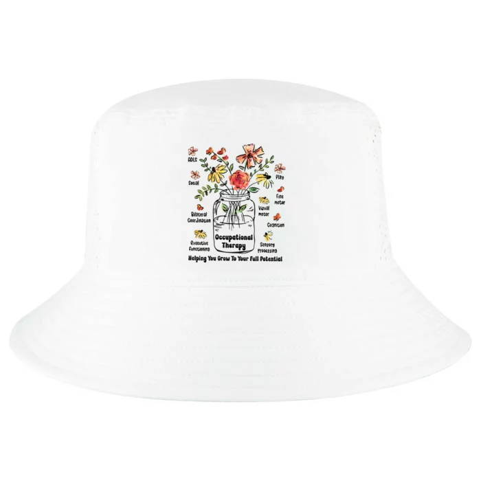 Grow To Your Full Potential Ot Flower Cool Comfort Performance Bucket Hat