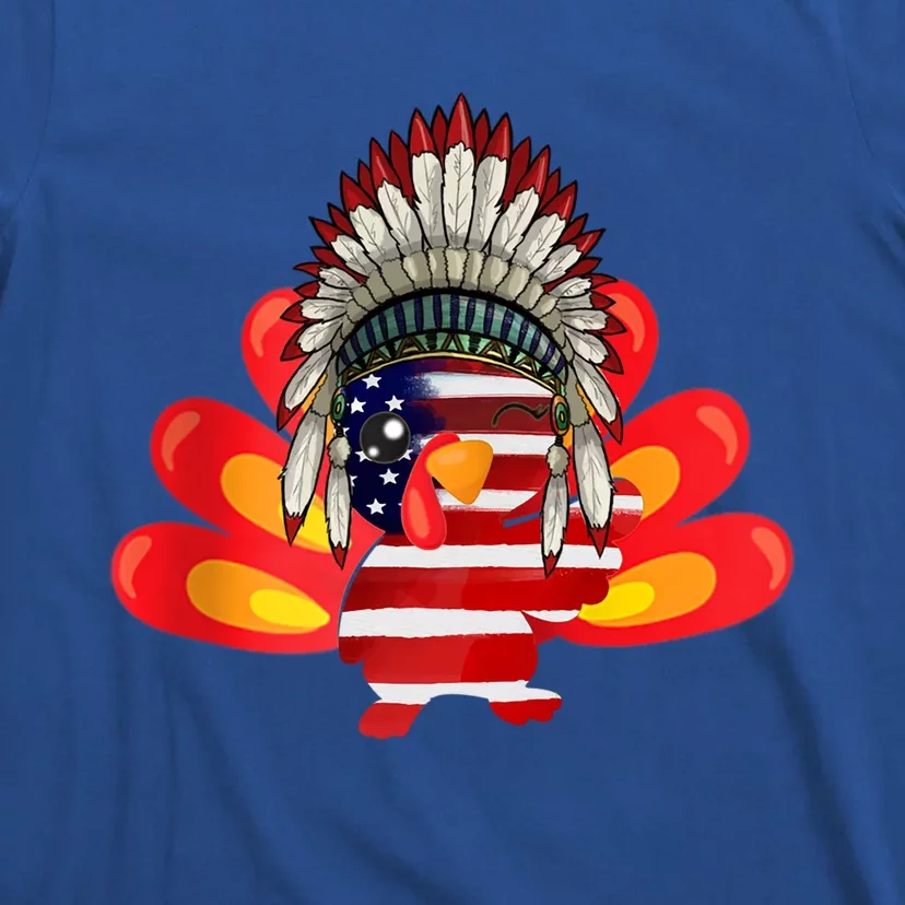 Gobble Till You Wobble Funny American Flag Thanksgiving Meaningful Gift T-Shirt