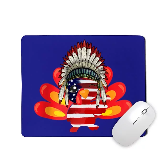 Gobble Till You Wobble Funny American Flag Thanksgiving Meaningful Gift Mousepad