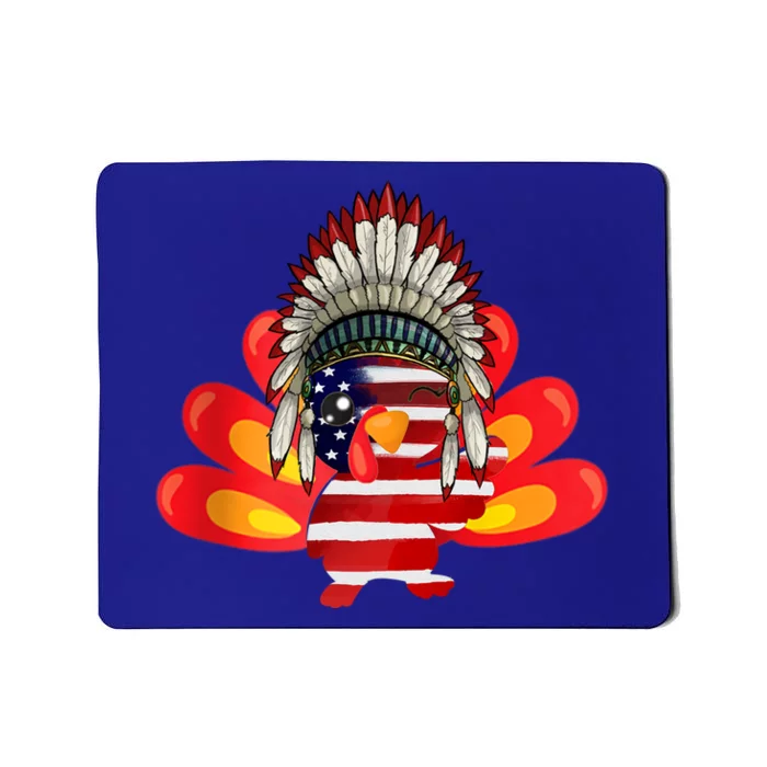 Gobble Till You Wobble Funny American Flag Thanksgiving Meaningful Gift Mousepad