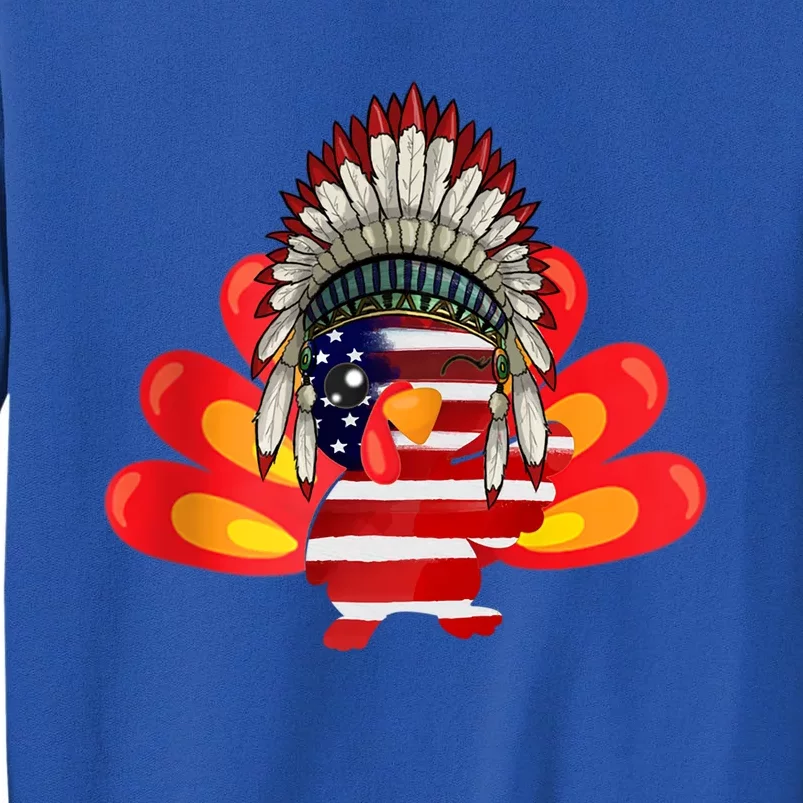 Gobble Till You Wobble Funny American Flag Thanksgiving Meaningful Gift Tall Sweatshirt