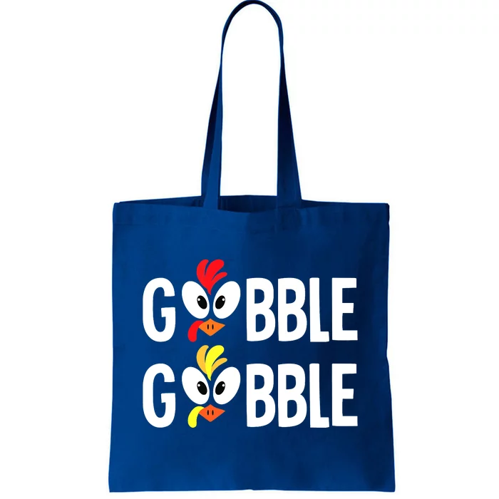 Gobble Til You Wobble Cute Turkey Thanksgiving Leopard Tote Bag