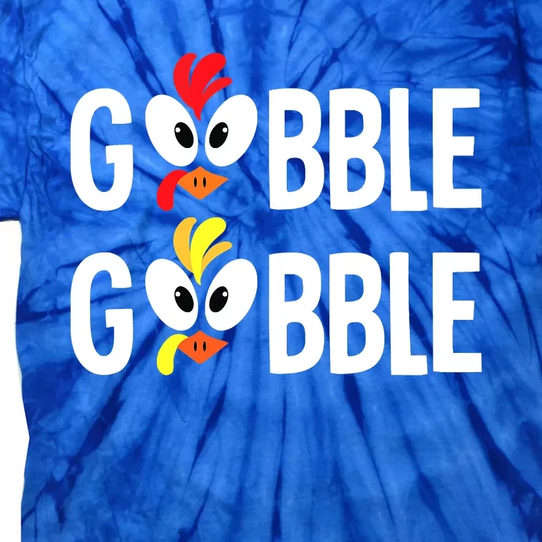 Gobble Til You Wobble Cute Turkey Thanksgiving Leopard Tie-Dye T-Shirt