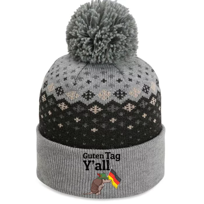 Guten Tag YAll Texas Armadillo German Flag Hat The Baniff Cuffed Pom Beanie