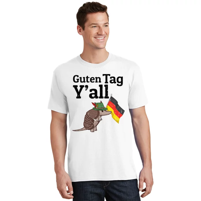 Guten Tag YAll Texas Armadillo German Flag Hat T-Shirt