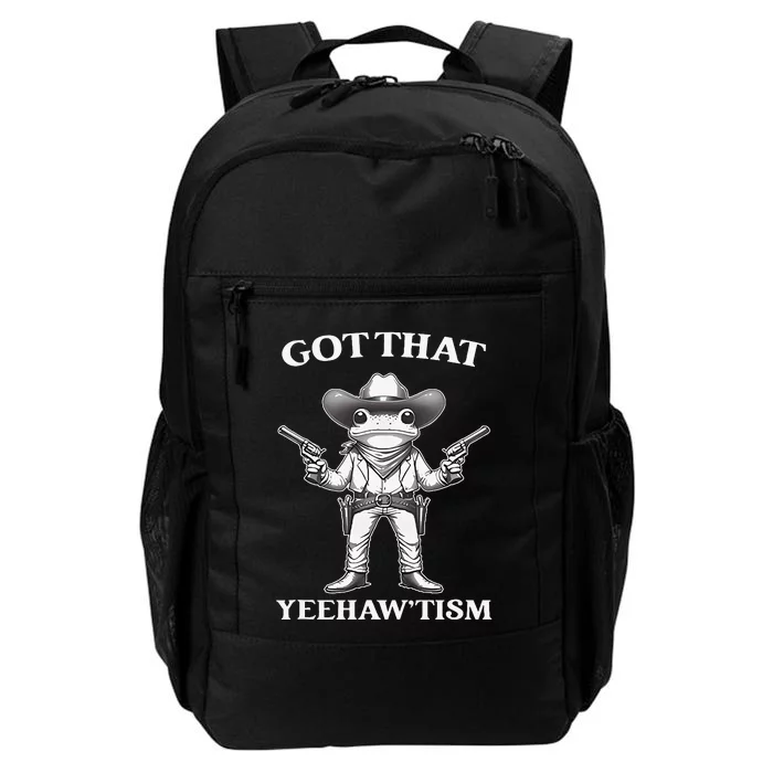 Got That Yeehaw Tism Frog Daily Commute Backpack