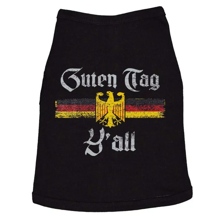 Guten Tag YAll Oktoberfest German Flag Eagle Prost Doggie Tank