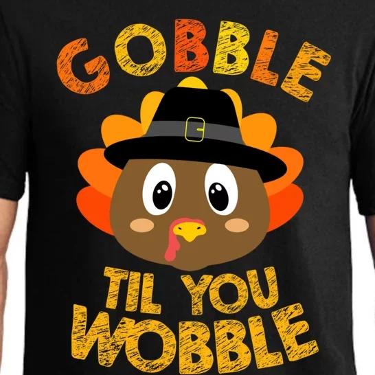 Gobble Til You Wobble Shirt Baby Outfit Toddler Thanksgiving Pajama Set