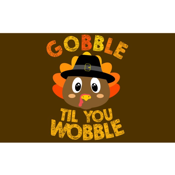 Gobble Til You Wobble Shirt Baby Outfit Toddler Thanksgiving Bumper Sticker